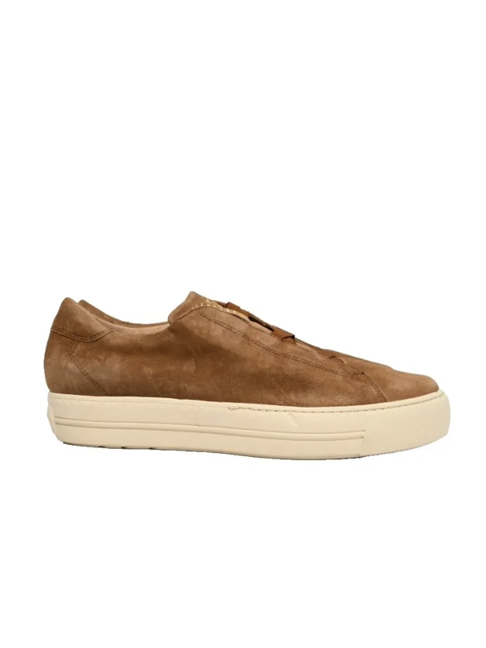 $480 Paul Green DANTE SNEAKER BROWN NUT SUEDE METALLIC PRINT 11.5 US (TF15)